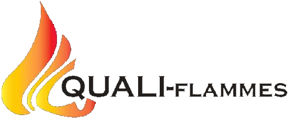 Logo de l'entreprise quali-flammes, entreprise de cheminée et poêles à Vallet