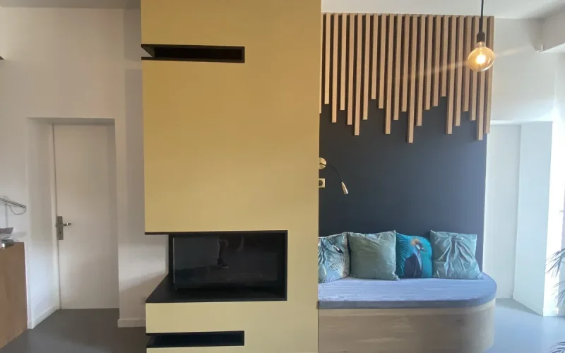 Réalisation de foyers par l'entreprise quali-flammes, entreprise de cheminée et poêles à Vallet